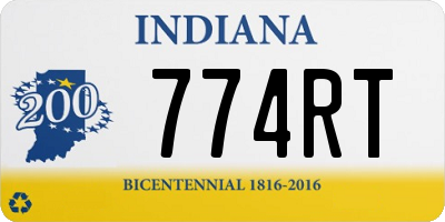 IN license plate 774RT