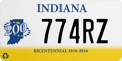 IN license plate 774RZ