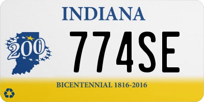 IN license plate 774SE