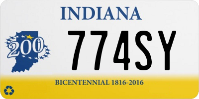 IN license plate 774SY
