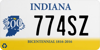 IN license plate 774SZ