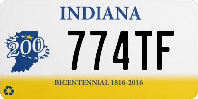 IN license plate 774TF