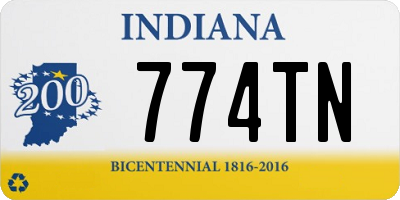 IN license plate 774TN