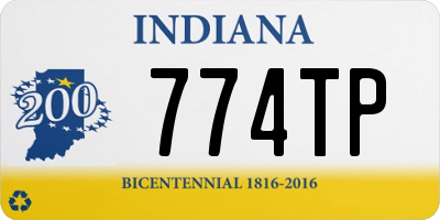 IN license plate 774TP