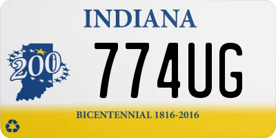 IN license plate 774UG