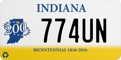 IN license plate 774UN