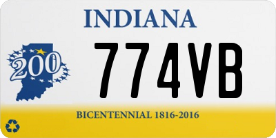 IN license plate 774VB