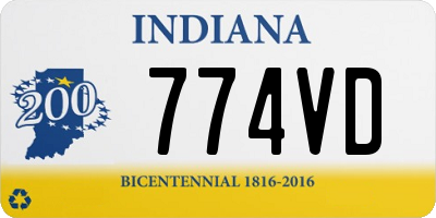 IN license plate 774VD