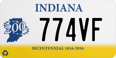 IN license plate 774VF