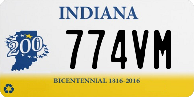 IN license plate 774VM