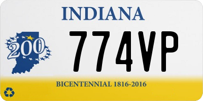 IN license plate 774VP