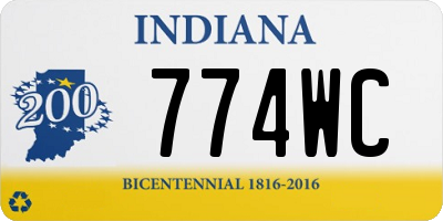 IN license plate 774WC