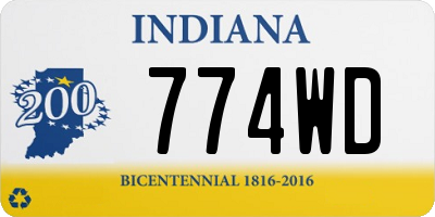 IN license plate 774WD