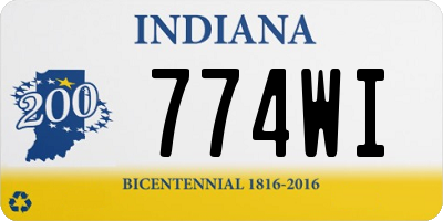 IN license plate 774WI