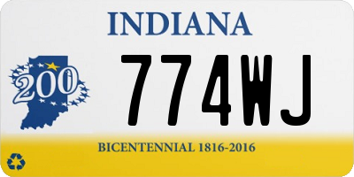 IN license plate 774WJ