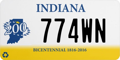 IN license plate 774WN