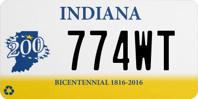 IN license plate 774WT