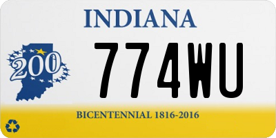 IN license plate 774WU