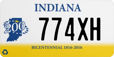 IN license plate 774XH