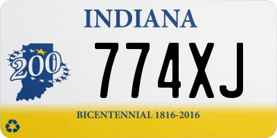 IN license plate 774XJ