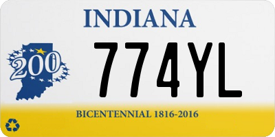 IN license plate 774YL