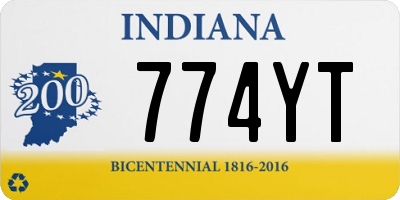 IN license plate 774YT