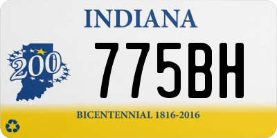 IN license plate 775BH