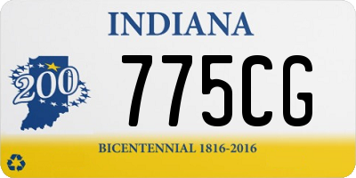 IN license plate 775CG
