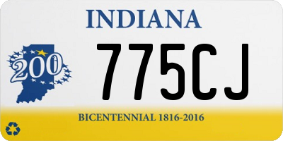 IN license plate 775CJ