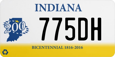 IN license plate 775DH