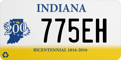 IN license plate 775EH