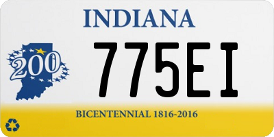 IN license plate 775EI