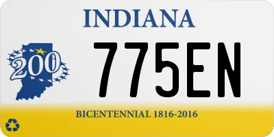 IN license plate 775EN