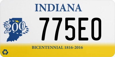 IN license plate 775EO