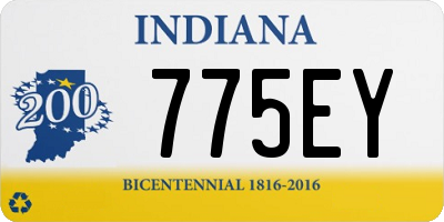 IN license plate 775EY