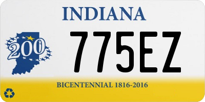 IN license plate 775EZ