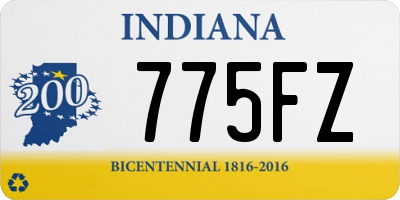 IN license plate 775FZ