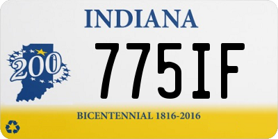 IN license plate 775IF