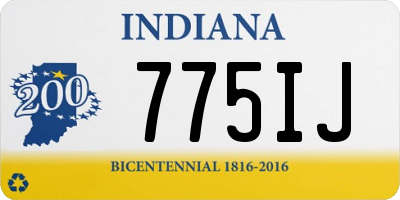 IN license plate 775IJ