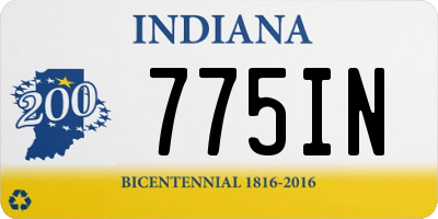 IN license plate 775IN