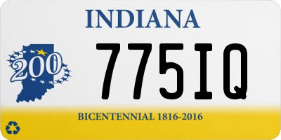 IN license plate 775IQ