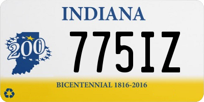 IN license plate 775IZ