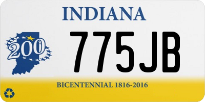 IN license plate 775JB