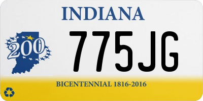 IN license plate 775JG