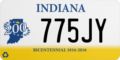 IN license plate 775JY