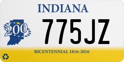 IN license plate 775JZ