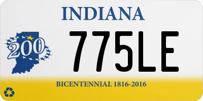 IN license plate 775LE