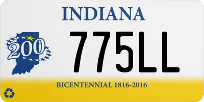 IN license plate 775LL