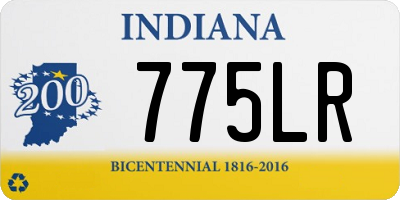 IN license plate 775LR