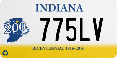 IN license plate 775LV